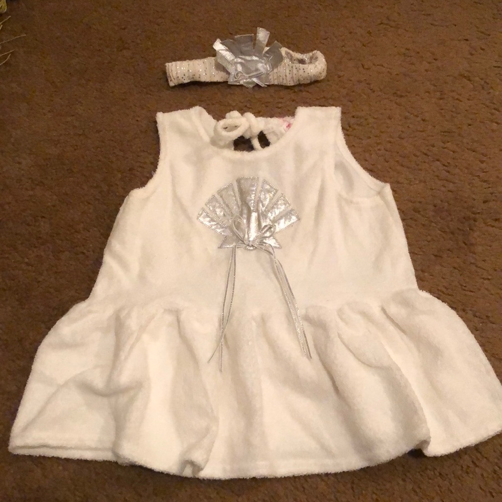 Kids Seashell Swim Coverup & Headband